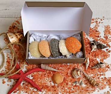CAJA DE JABONES DE CONCHITAS